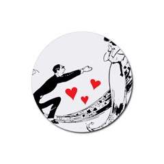 Manloveswoman Rubber Coaster (round) 