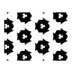 Black And White Pattern Double Sided Flano Blanket (mini) 