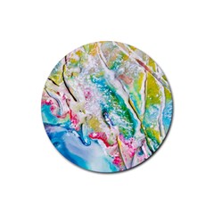 Art Abstract Abstract Art Rubber Coaster (round) 
