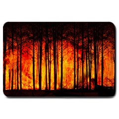 Forest Fire Forest Climate Change Large Doormat 