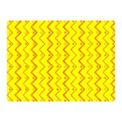Yellow Background Abstract Double Sided Flano Blanket (mini) 
