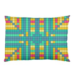 Checkerboard Squares Abstract Pillow Case (two Sides)