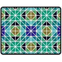 Mosaic Triangle Symmetry Fleece Blanket (medium) 
