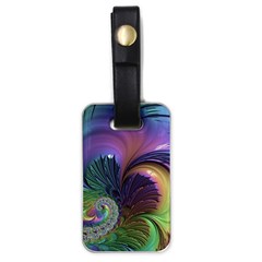 Fractal Artwork Art Swirl Vortex Luggage Tags (one Side) 