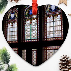 Stained Glass Window Krotoszyn Heart Ornament (two Sides)