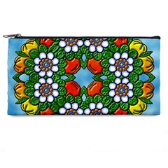 Mandala Background Colorful Pattern Pencil Cases