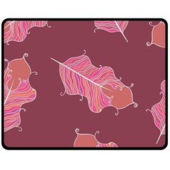 Plumelet Pen Ethnic Elegant Hippie Fleece Blanket (medium) 