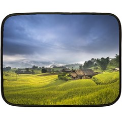 Vietnam Terraces Rice Silk Fleece Blanket (mini)