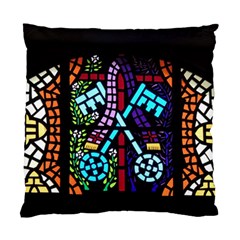 Mosaic Window Rosette Church Glass Standard Cushion Case (one Side)