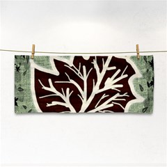 Drawing Autumn Leaves Season Hand Towel