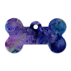 Blue Purple Ink                        Dog Tag Bone (one Side)