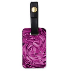 Strudel Magenta Pattern Art Spiral Luggage Tag (one Side)