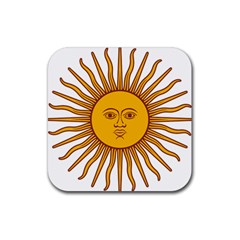 Argentina Flag Rubber Coaster (square) 