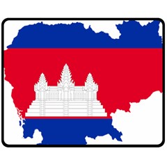 Borders Country Flag Geography Map Fleece Blanket (medium) 