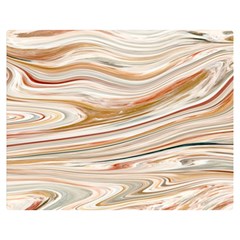 Brown And Yellow Abstract Painting Double Sided Flano Blanket (medium) 