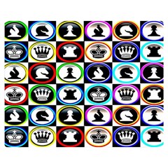 Chess Double Sided Flano Blanket (medium) 