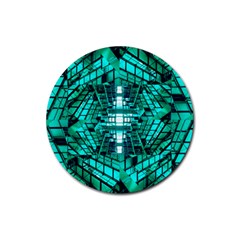 Texture Building Structure Pattern Rubber Coaster (round) 