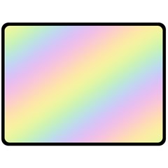 Pastel Goth Rainbow  Fleece Blanket (large) 