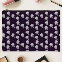 White Rose In Purple Cosmetic Bag (xxxl)