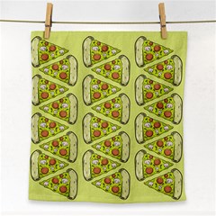 Pizza Fast Food Pattern Seamles Design Background Face Towel