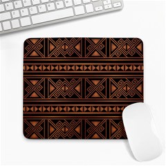 Colorful Bright Ethnic Seamless Striped Pattern Background Orange Black Colors Large Mousepads