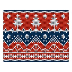 Vector Seamless Ornament Knitted Texture Double Sided Flano Blanket (large) 