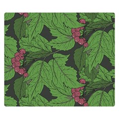 Seamless Pattern With Hand Drawn Guelder Rose Branches Double Sided Flano Blanket (small) 