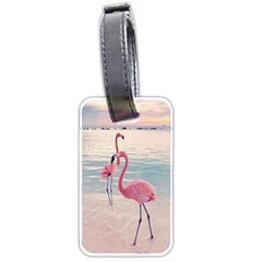 Flamingos Beach Luggage Tag (two Sides)