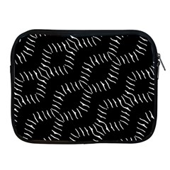 Black And White Geo Print Apple Ipad 2/3/4 Zipper Cases