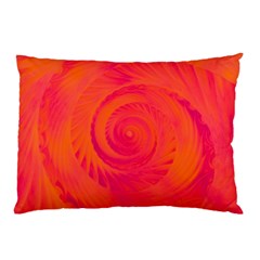 Pink And Orange Swirl Pillow Case (two Sides)