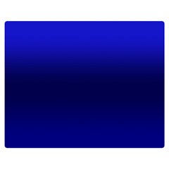 Cobalt Blue Gradient Ombre Color Double Sided Flano Blanket (medium) 