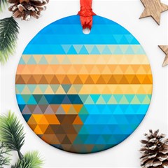 Mosaic  Round Ornament (two Sides)