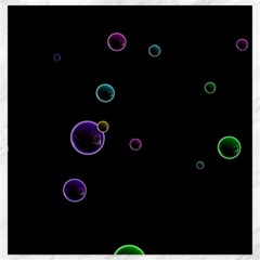 Bubble In Dark Canvas 20  X 20 