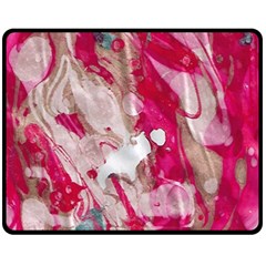 Magenta On Pink Fleece Blanket (medium) 
