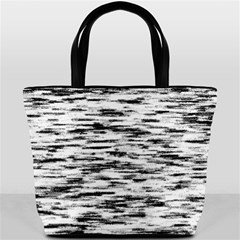 Texture Noir/gris Bucket Bag