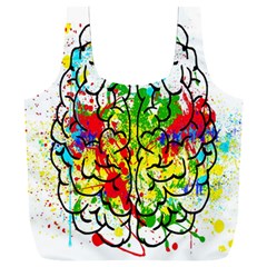 Brain Mind Psychology Idea Hearts Full Print Recycle Bag (xxxl)