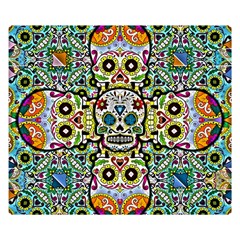Sugar Skulls Pattern Double Sided Flano Blanket (small) 
