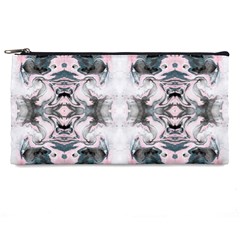 Grey On Pink Marbling Pencil Case