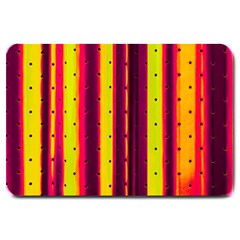 Warped Stripy Dots Large Doormat 