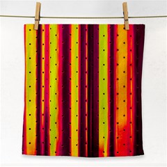 Warped Stripy Dots Face Towel