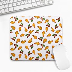 Oak Leaves And Acorns Large Mousepads