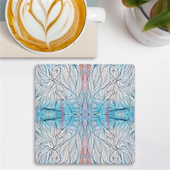 Blue Repeats I Uv Print Square Tile Coaster 