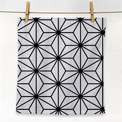 Black And White Pattern Face Towel