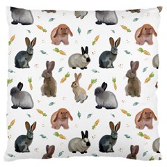 Cute Bunny Large Cushion Case (one Side)