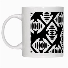 Background Pattern White Mug
