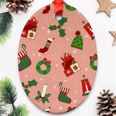 Gifts-christmas-stockings Oval Ornament (two Sides)