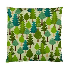 Seamless-forest-pattern-cartoon-tree Standard Cushion Case (two Sides)