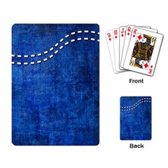 Background-jeans  Playing Cards Single Design (rectangle)