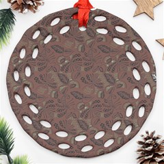 Batik-03 Round Filigree Ornament (two Sides)