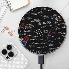 Black Background Text Overlay  Mathematics Formula Wireless Charger